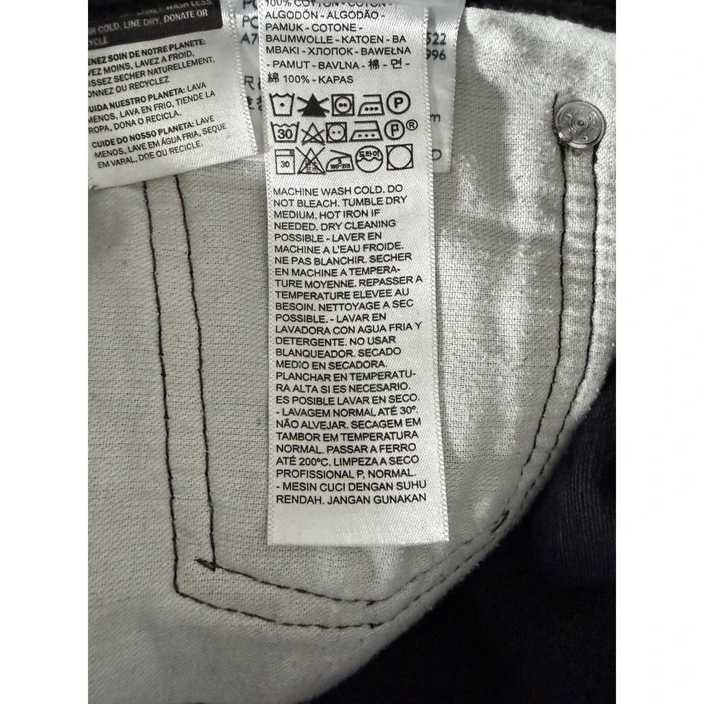 Levi's 505 Regular Fit Men's Jeans W31 L30 Black 100% Cotton Straight Leg